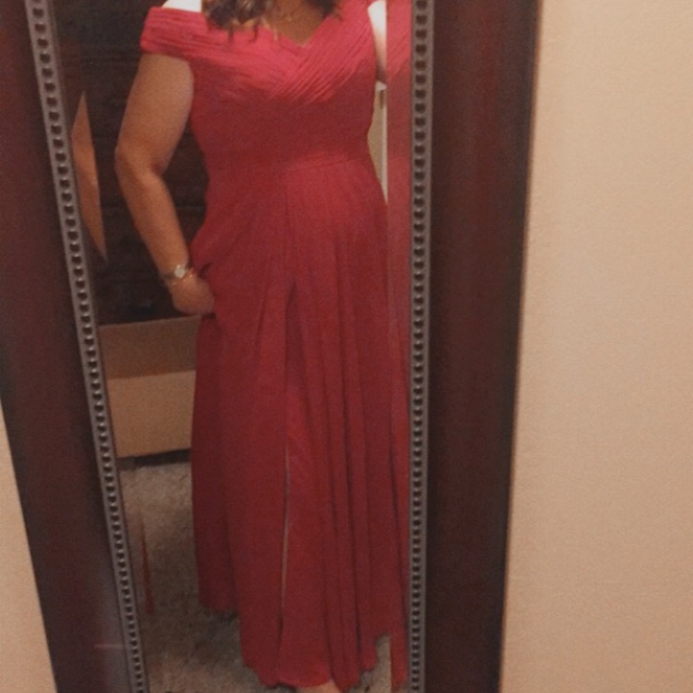 EUC Coco Melody Ski Patrol Sheath Chiffon Dress